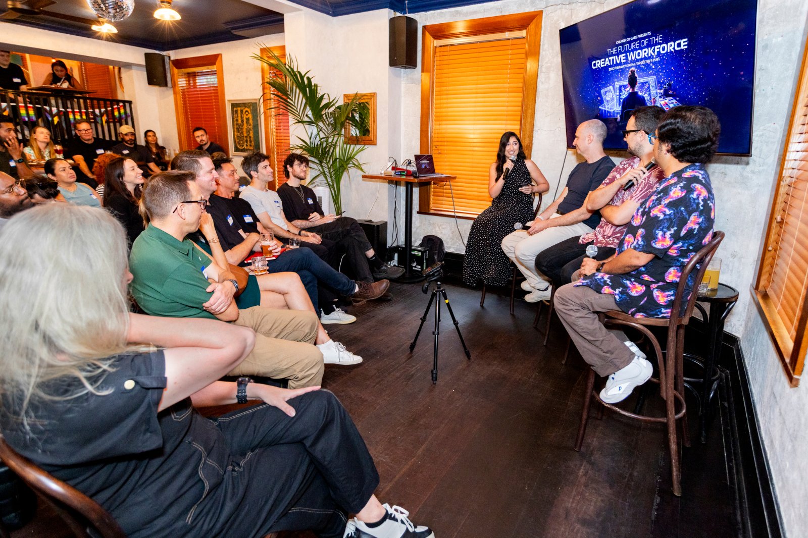 The panel with the audience